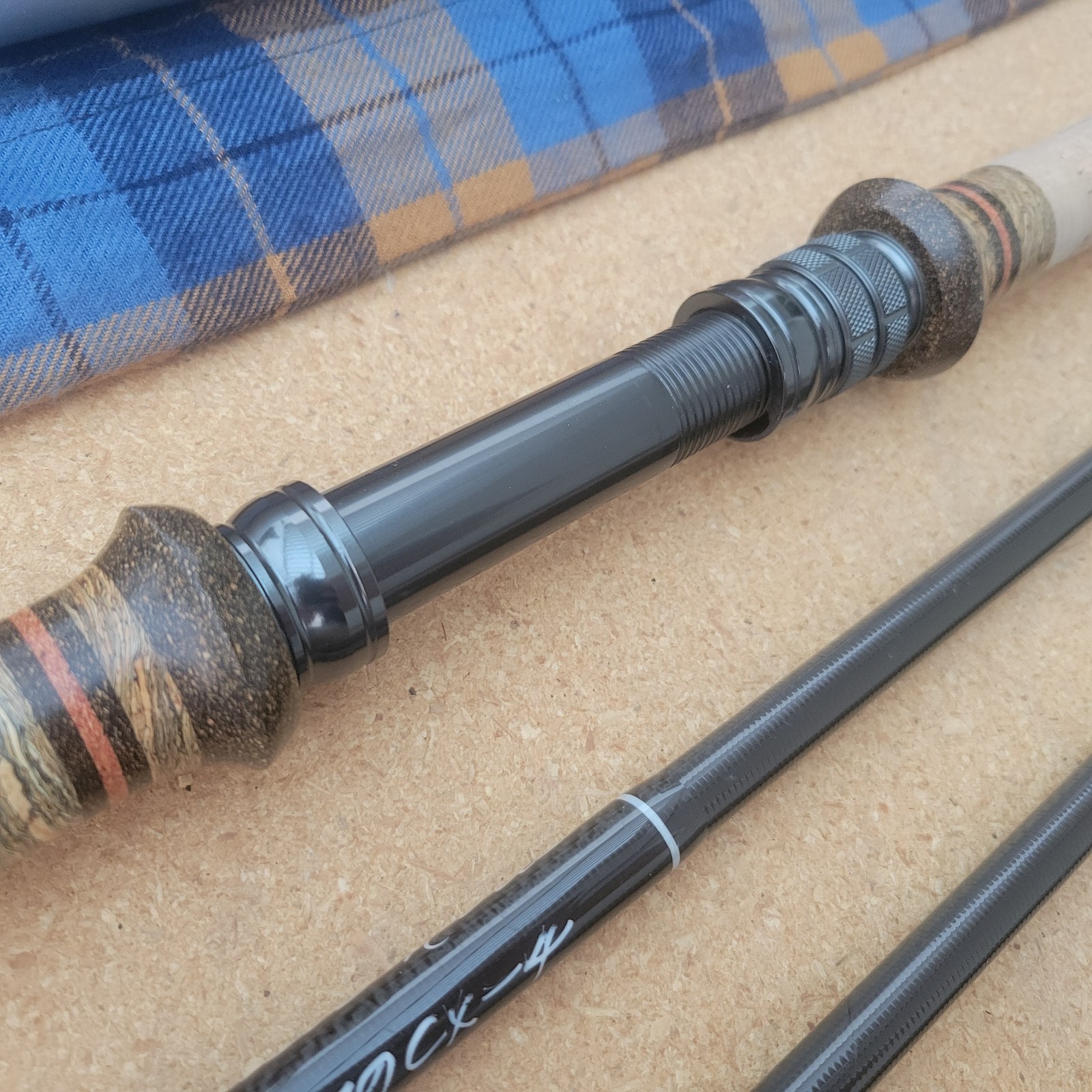 R.B. Meiser Highlander S2H14079CX-6 / 14′ 8wt 6pc EVE Travel Spey Fly Rod w Tube