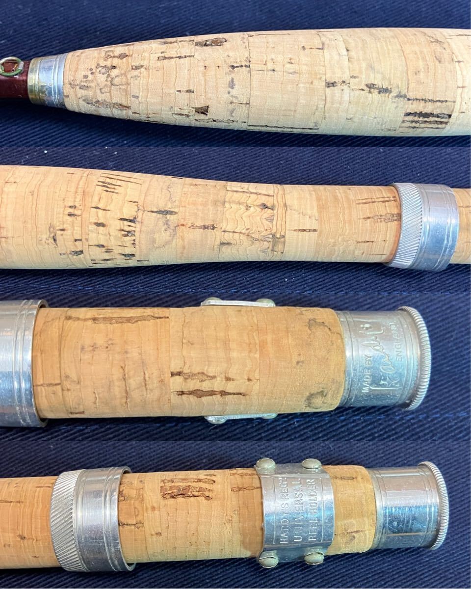 Old Hardy Paracona Bamboo Rod The CC De France 8′ 245cm #5 Fly Rod Fishing 2134