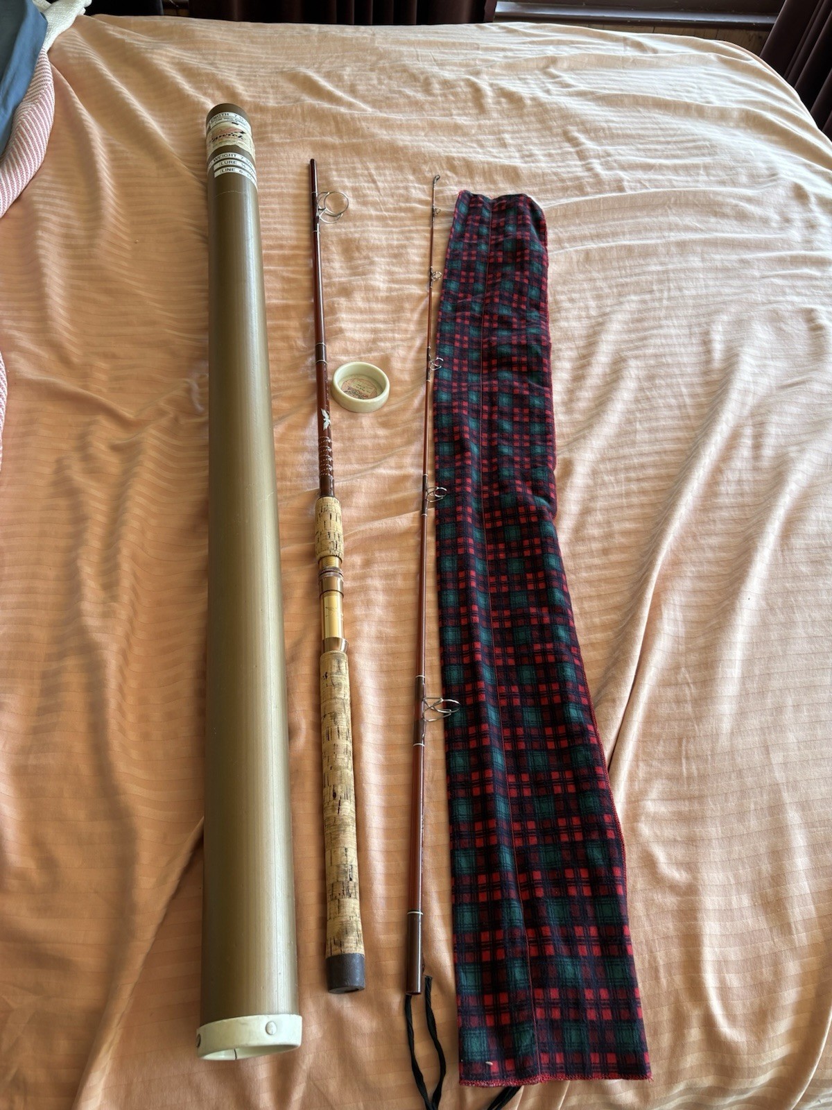 Vintage Fenwick PLS75 7 1/2′ Fishing Rod/Pole With Hard Carrier