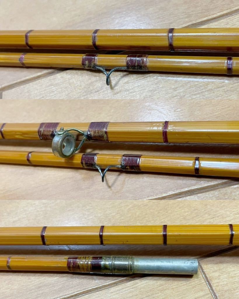 Extremely rare old 1959 Hardy Palakona Bamboo CC de France 8ft Bamboo Fly Rod