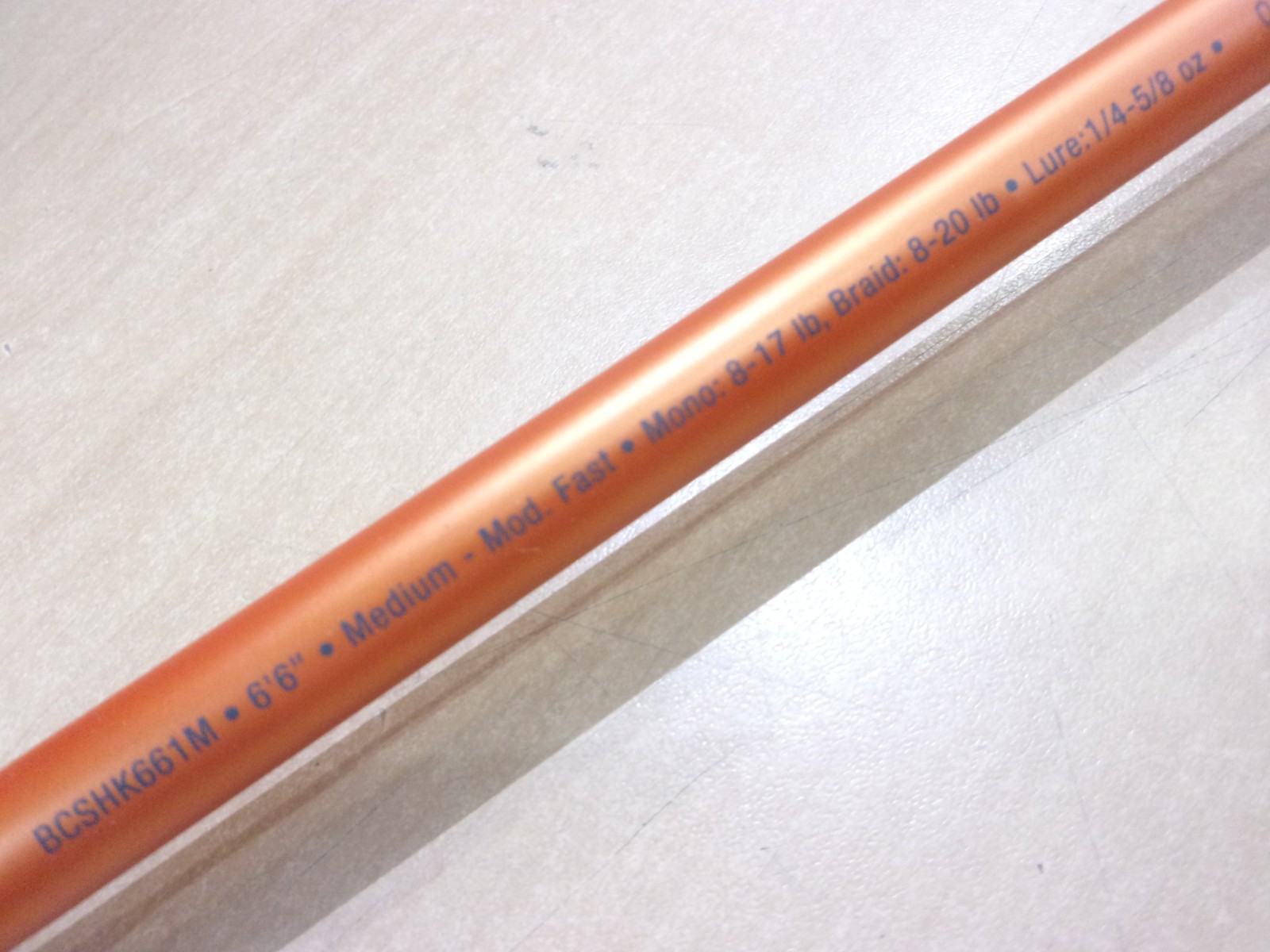 BERKLEY LIGHTNING ROD SHOCK CASTING ROD 6 foot 6 inch length medium