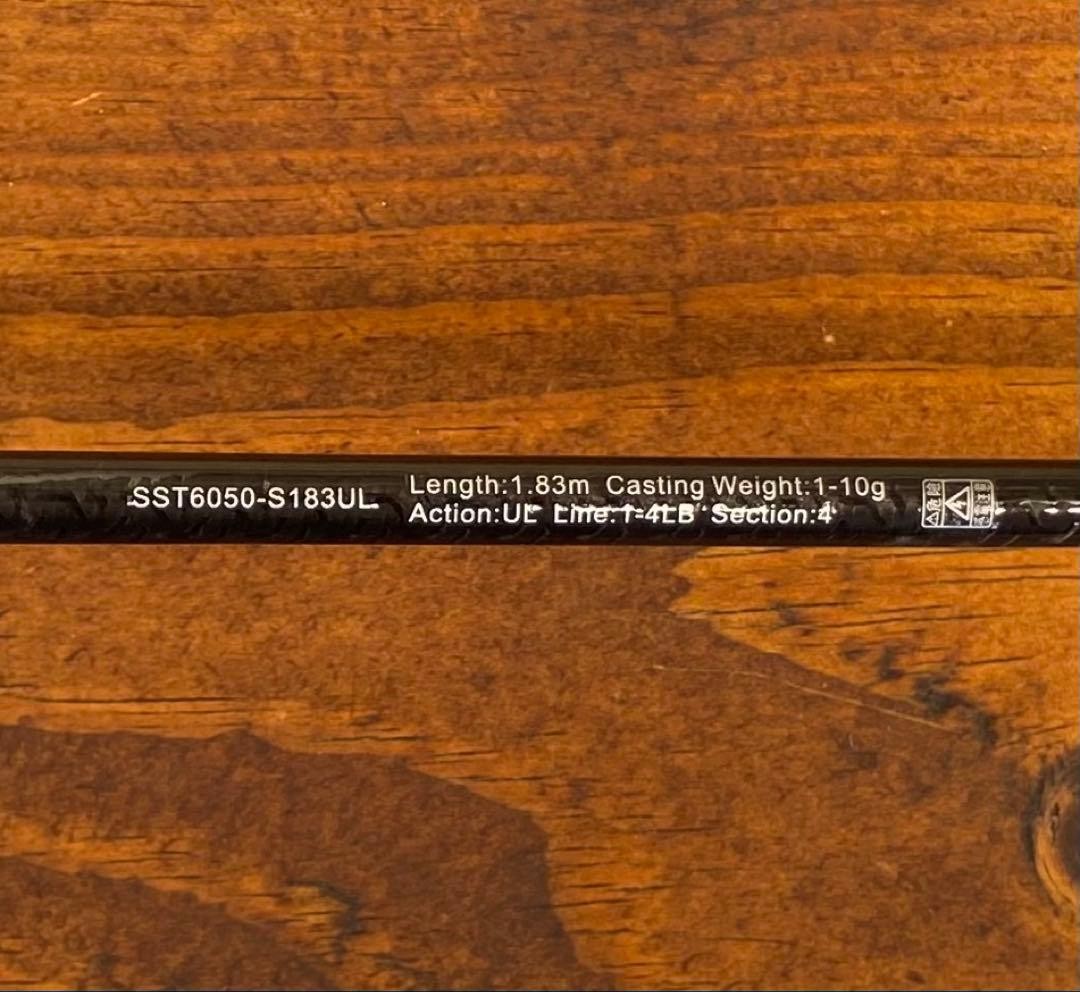 Ajing Rod Set 4-Piece Carbon Guide, 6ft/183cm, Versatile for Trout & Bass