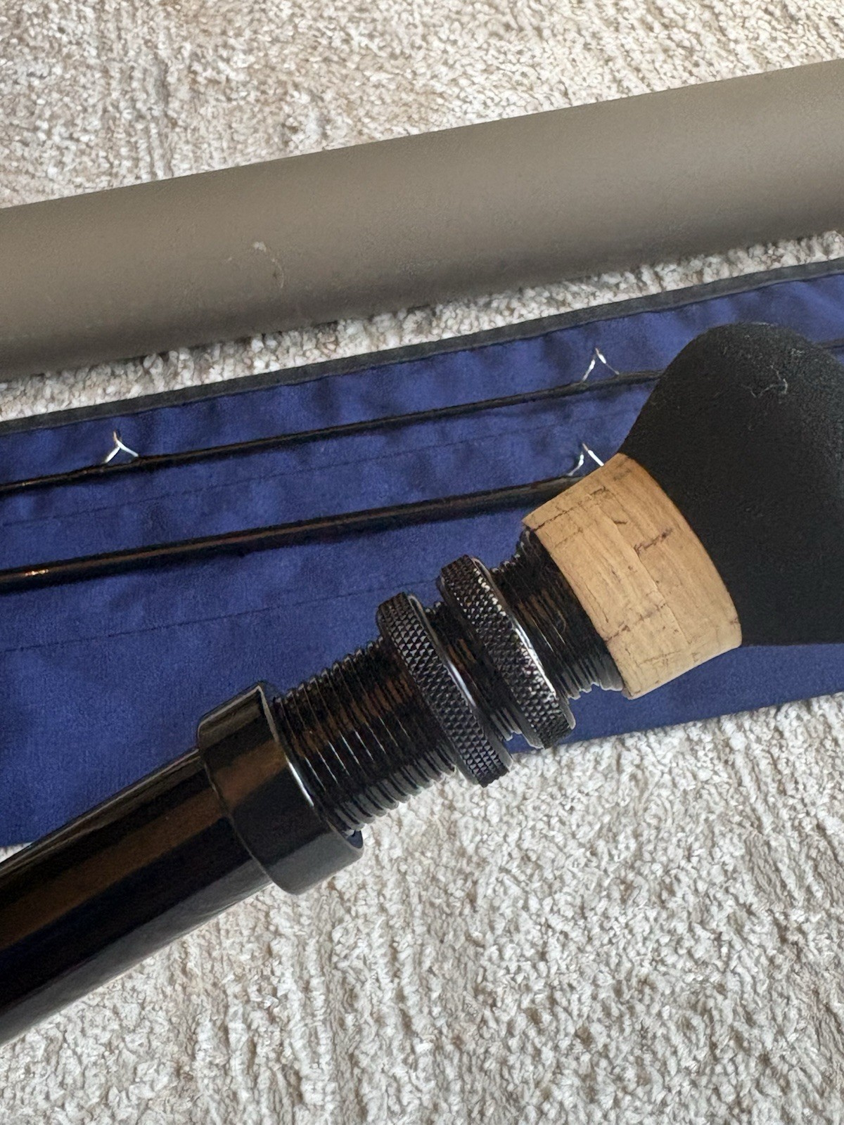 Sage RPLXi 1290-3 Graphite III Fly Rod 9’ 12wt 3pc w Tube Sock USA