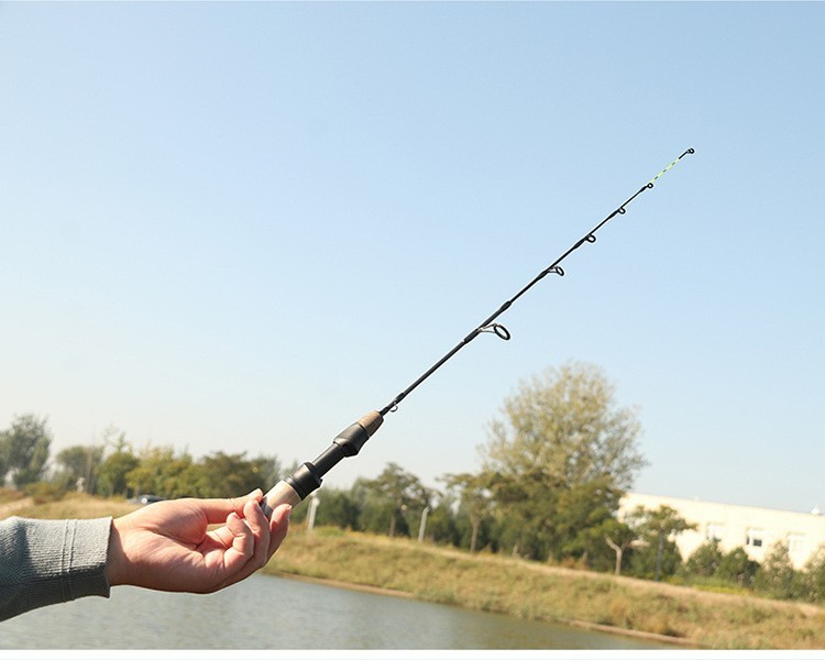 Ice Fishing Rod Carbon Fiber Fast Action Casting Spinning Travel Rod Carp 60cm