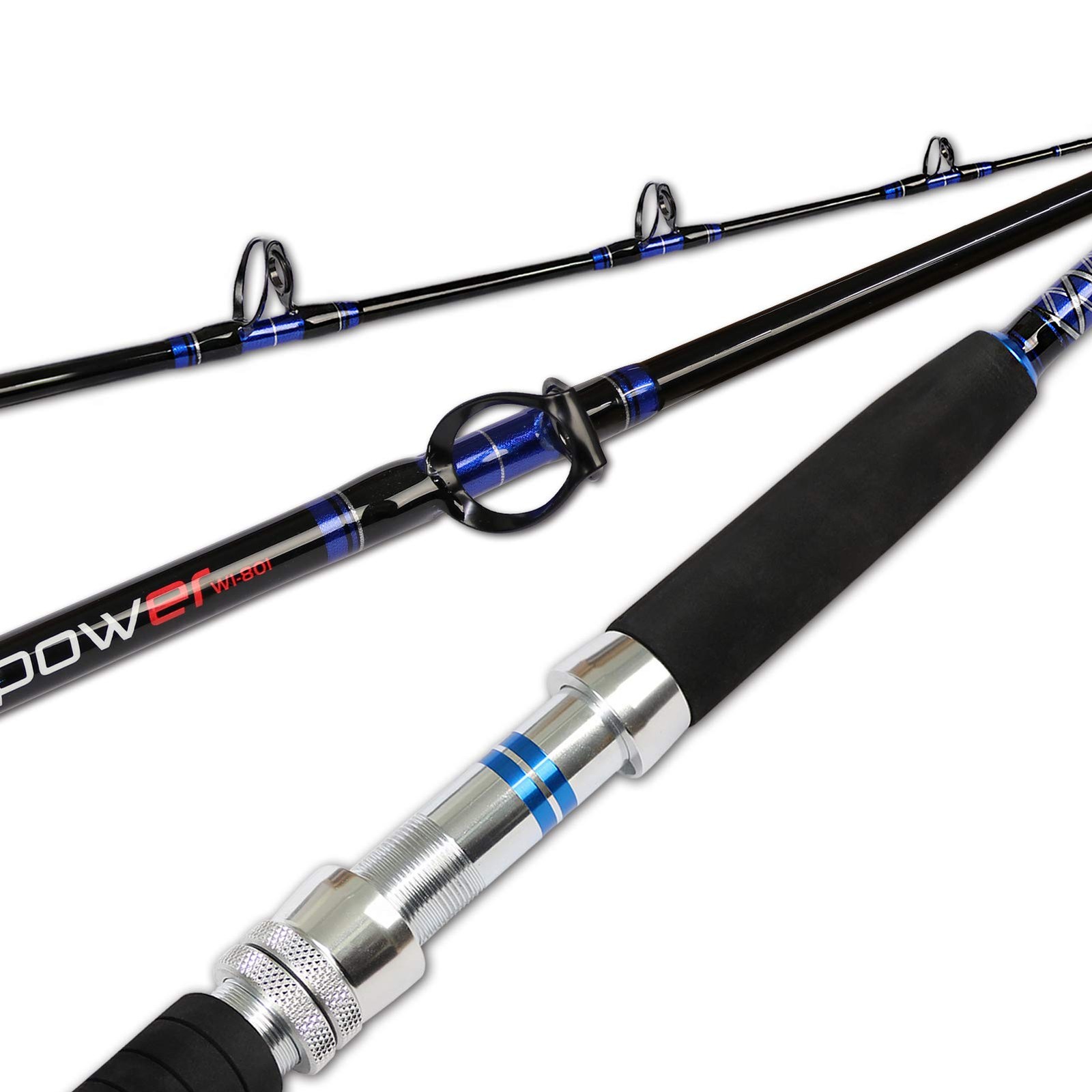 1-Piece/ 2-Piece Saltwater Offshore Trolling Rod Big Game Rod Conventional Bo…
