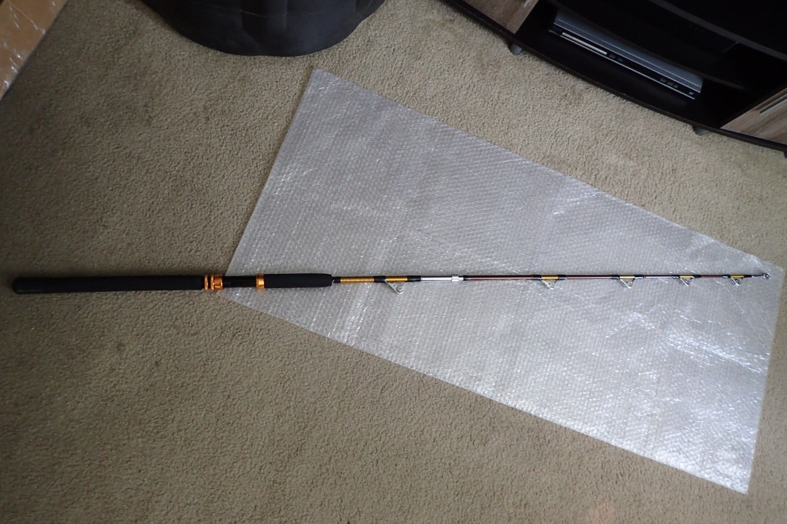 Heavy-Duty Trolling Saltwater Fishing Rod 5.9ft/180cm 50-120lbs Double Pulley S