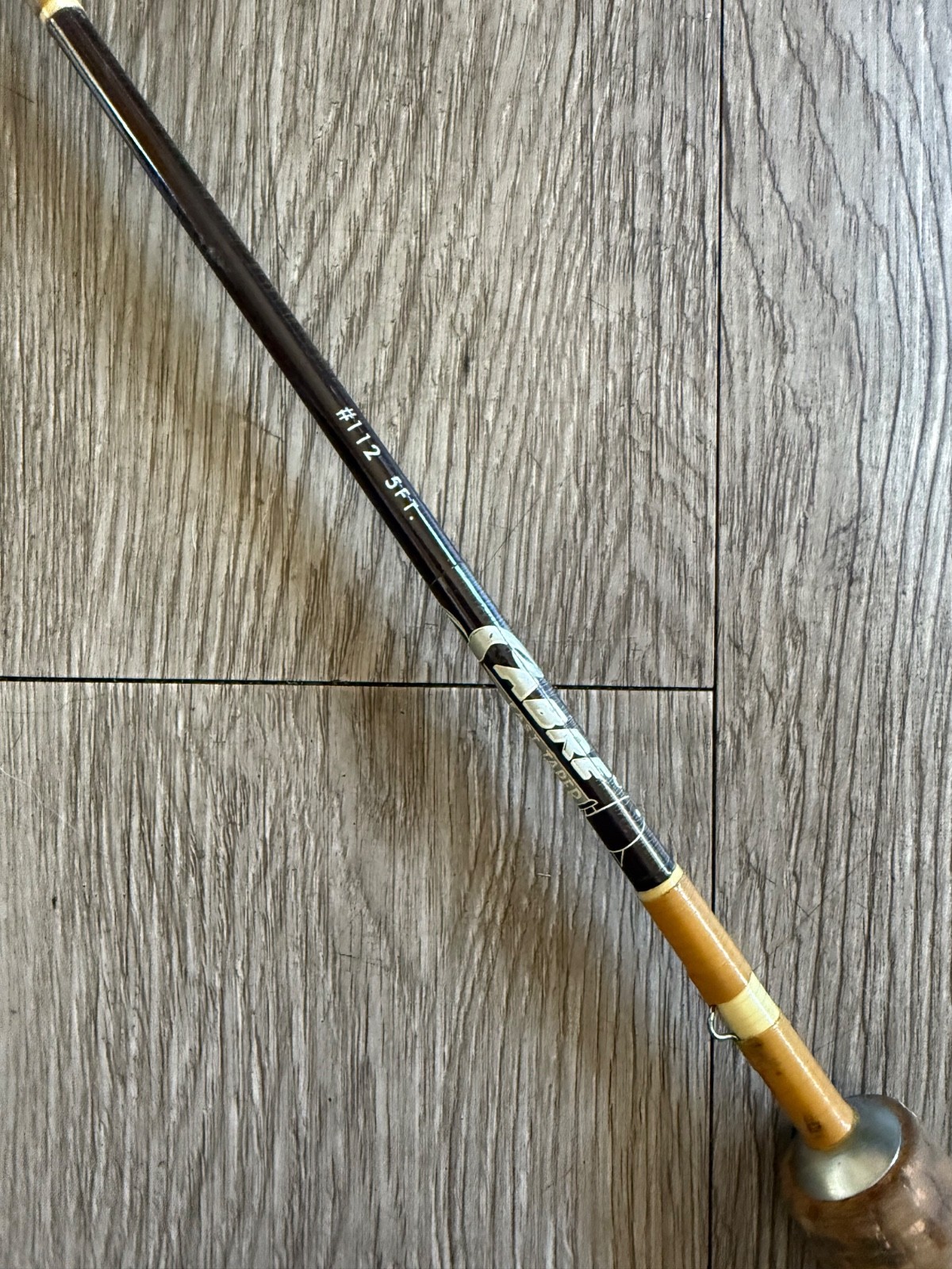 Vtg SABRE model #112 FISHING ROD Nypoxy 5 ft pole 2-6 lb. line freshwater beauty