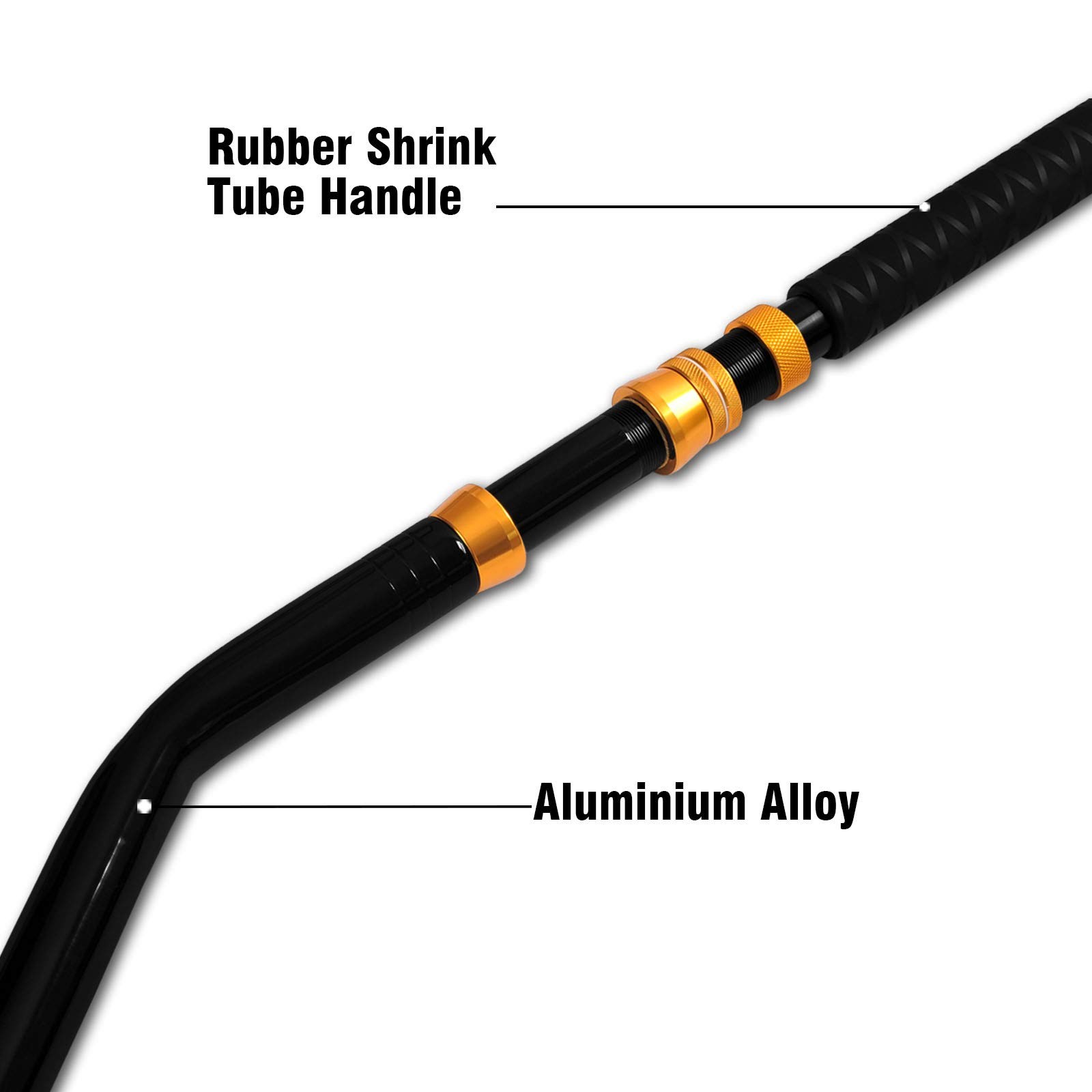 Fiblink Bent Butt Fishing Rod 2-Piece Saltwater Offshore Trolling Rod Big Game