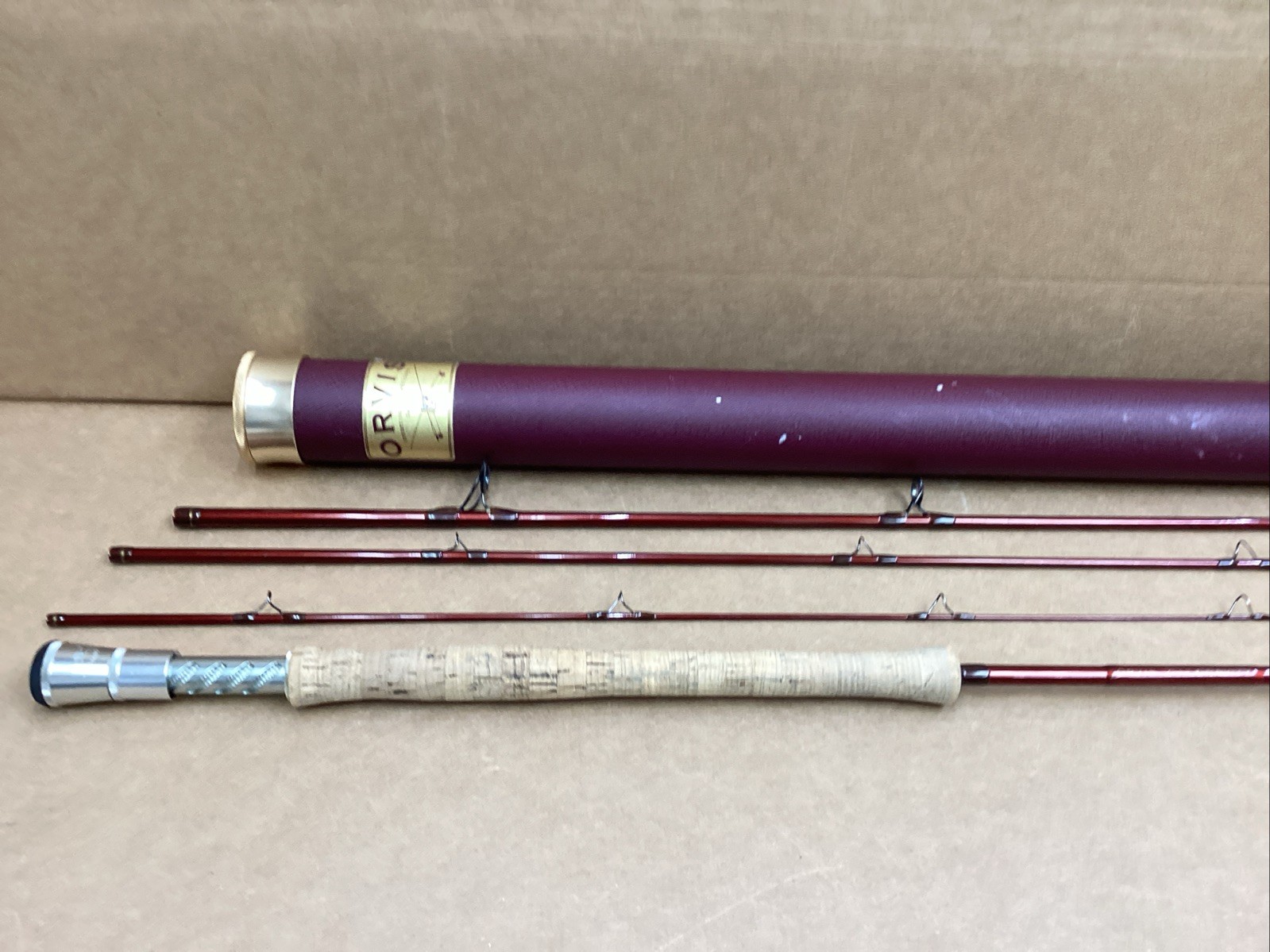 Orvis Zero Gravity 4 piece Tip Flex 9.5′ Line #11 Trout Fly Rod With Tube Superb