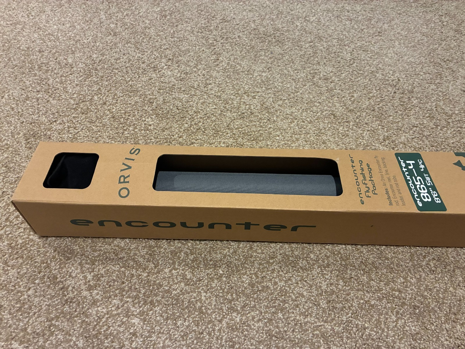Orvis Encounter 865-4 Fly Fishing Package – NEW – 8’6″ 5wt 4pc – Rod Reel Etc.