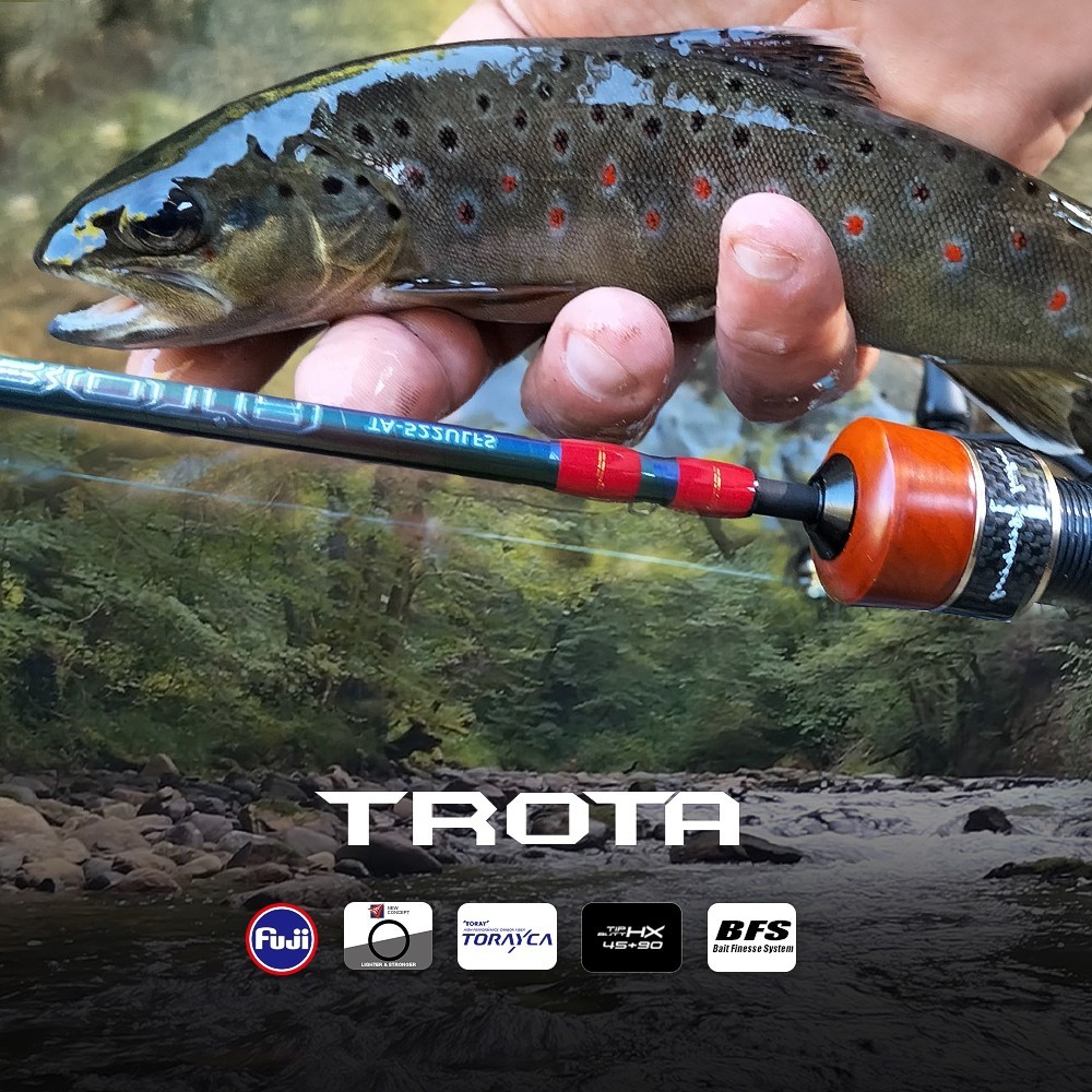 PURELURE TROTA Stream BFS Rod Small Lure Bait Finesse Portable Lightweight