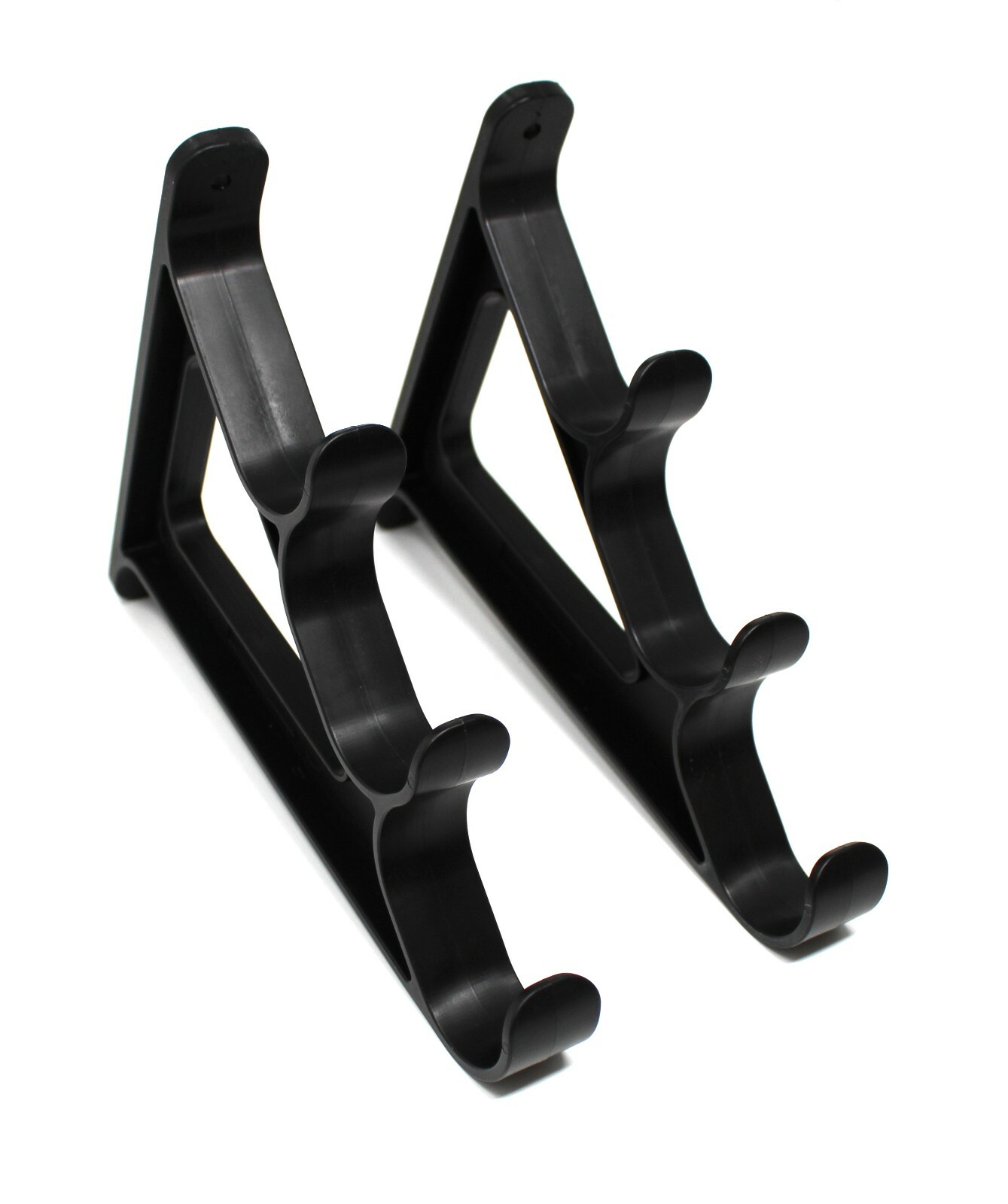 Plastic Horizontal Fishing Rod Wall Rack Holds 3 Rods Fishing, Hiking, Ski Poles