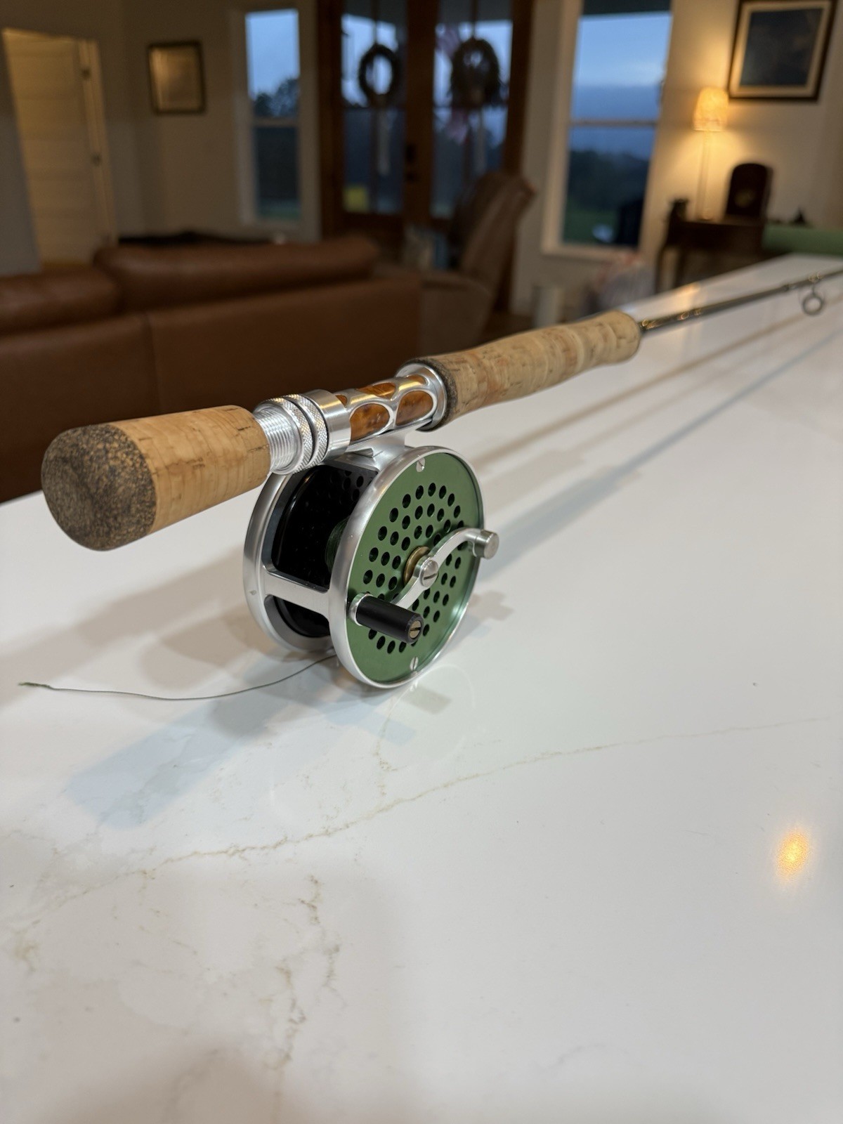 Olde Fly Shop Series IM-8 Graphite Fly Rod Blanks 9ft 10wt 4pc Matte Green