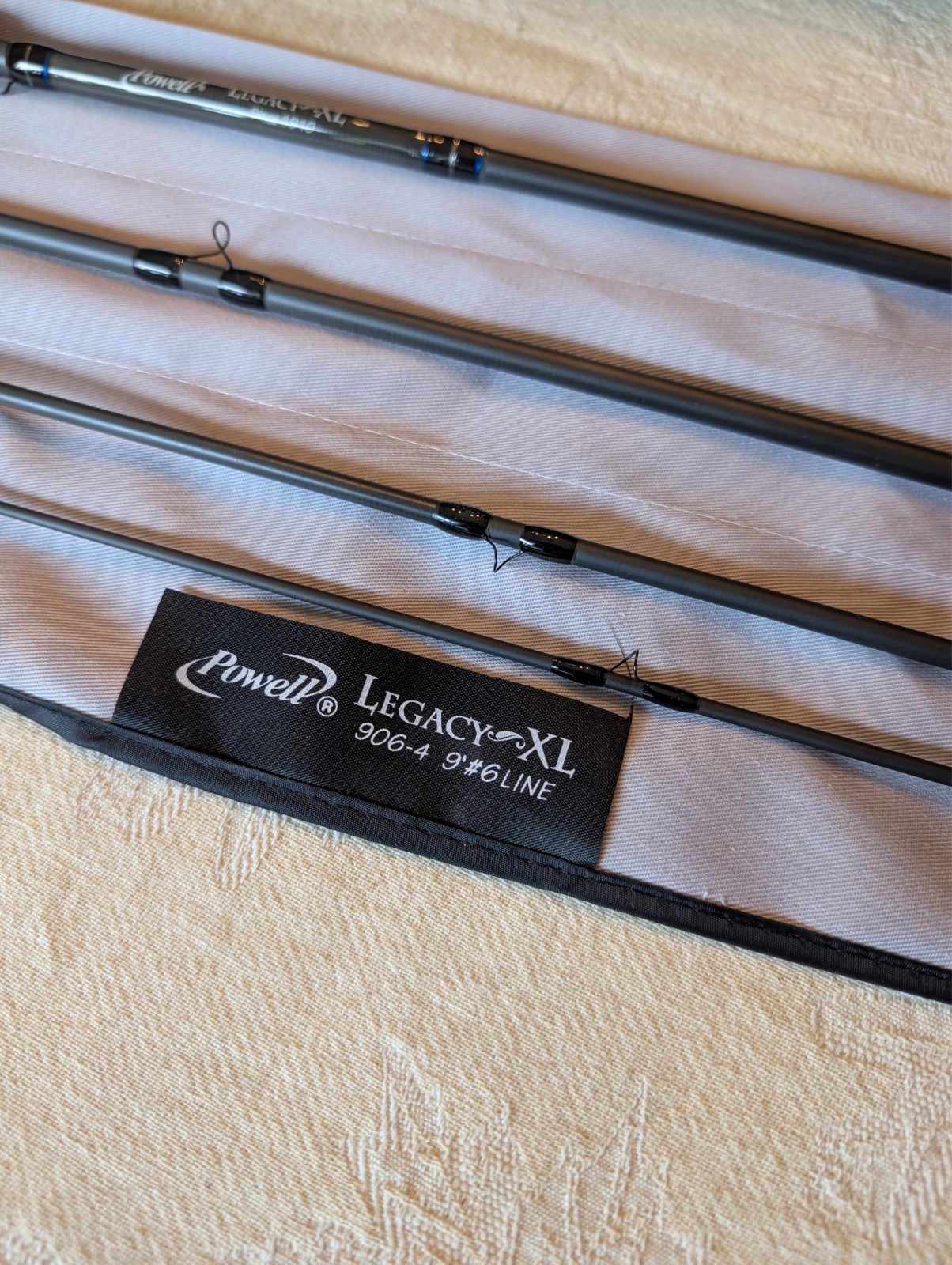 Powell Legacy XL 906-4 Fly Fishing Rod ( 9′ — 6wt — 4 Piece ) MINT in TUBE