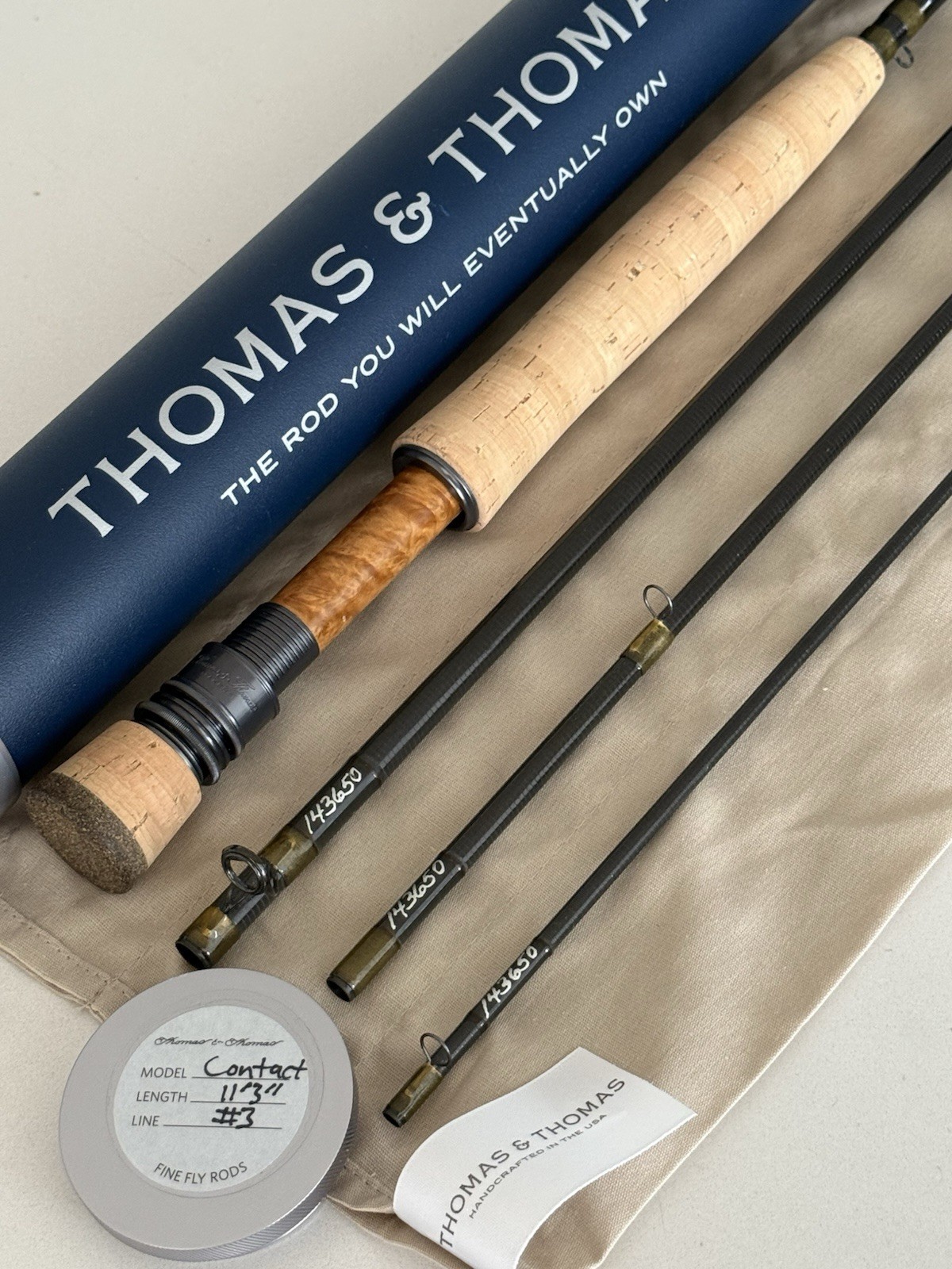 ** BEAUTIFUL**🔥 Thomas & Thomas CONTACT 3wt 11’3”in~4pc Fly Rod!!🔥~LQQK~🔥