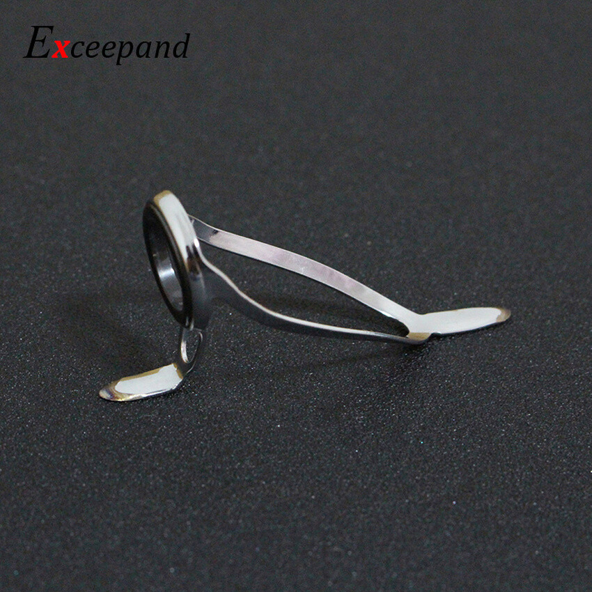 7 PCS Stainless Steel Frame Fishing Rod Guide Boat Rod Eye Line Ring for Repair