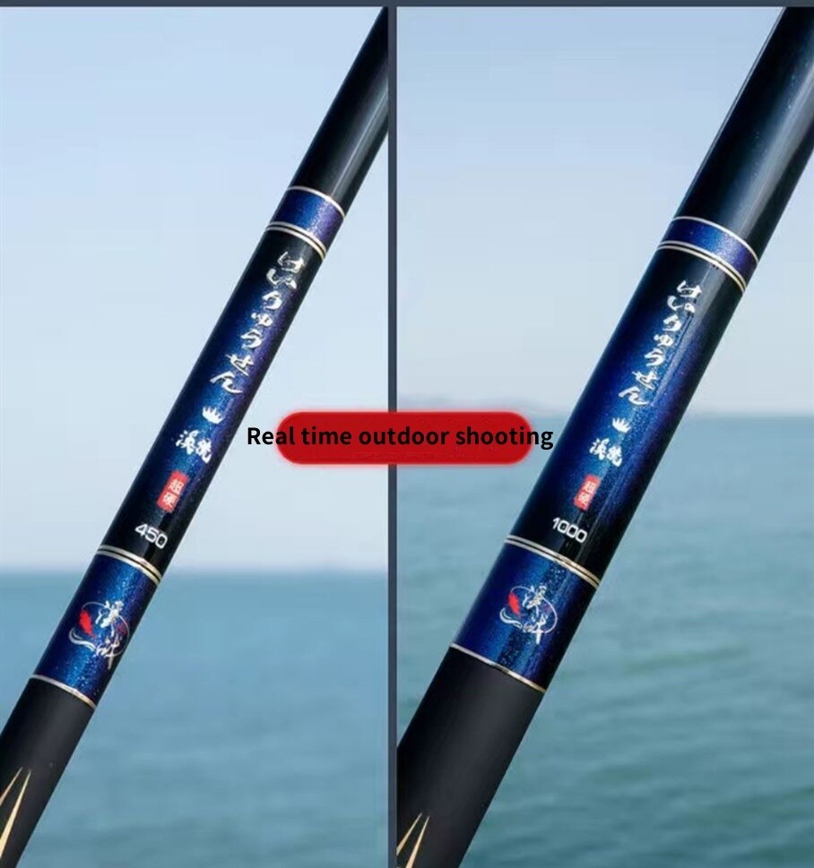 Telescopic Fishing Rod Carbon Fiber Ultra Light Spinning 2.7M-9M Stream Hand Rod