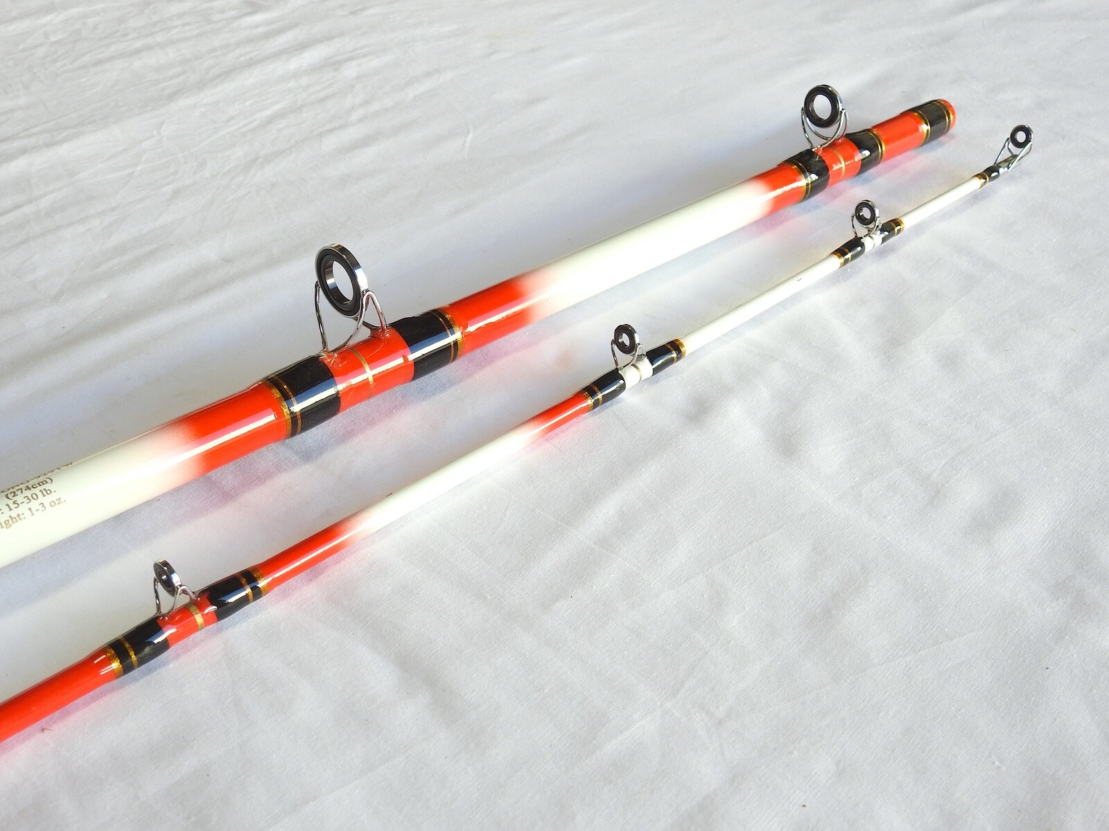Classic Nite Stick Catfish Casting Rod 9′ 2PC Glow Tip Red