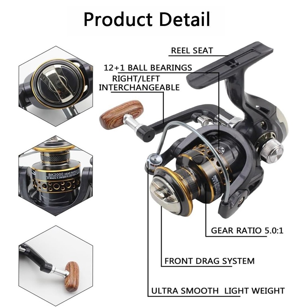 Carbon Fiber Telescopic Fishing Rod Pole Reel Combo Sea Saltwater Freshwater