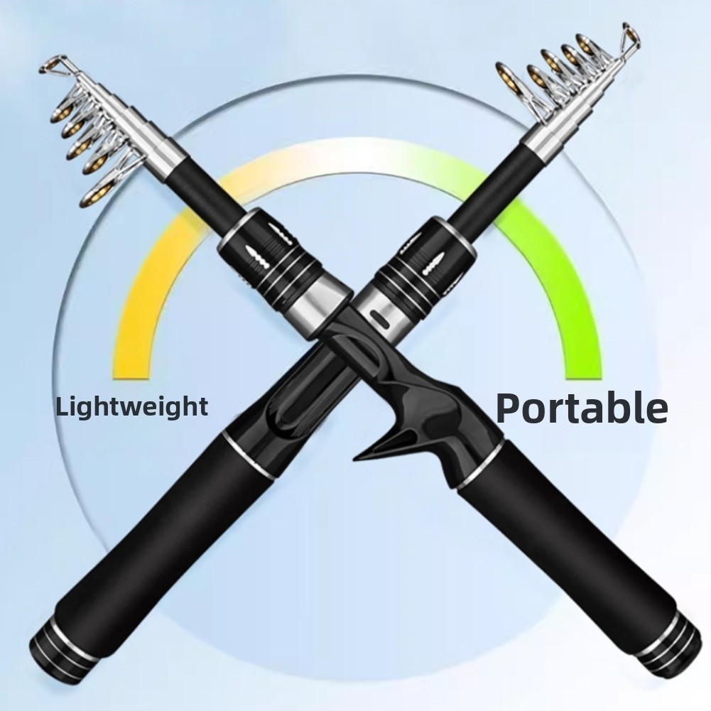 Carbon Fiber Telescopic Rod 32cm Collapsed 1.6m 1.8m 2.1m 2.4m Angling Tool
