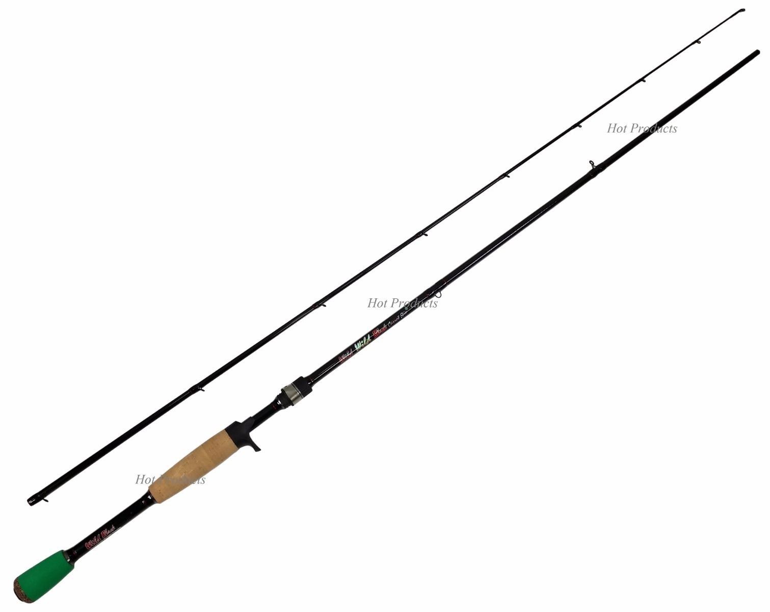 COLLAPSIBLE Carrot Stix CASTING 7′ MEDIUM Wild Black Micro Guide Fishing Rod