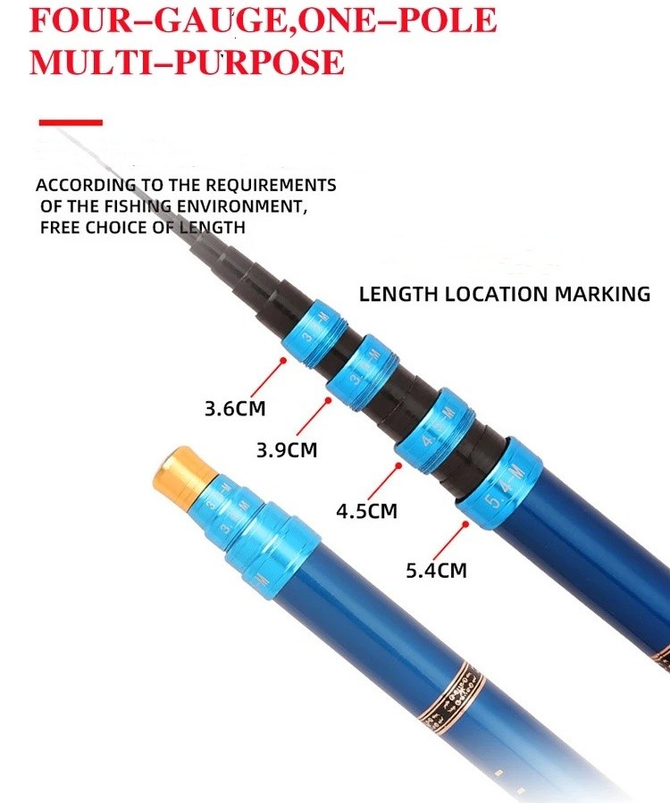 Ultra-light Carbon Fishing Rod Short Section Adjustable Stream Fishing Rod