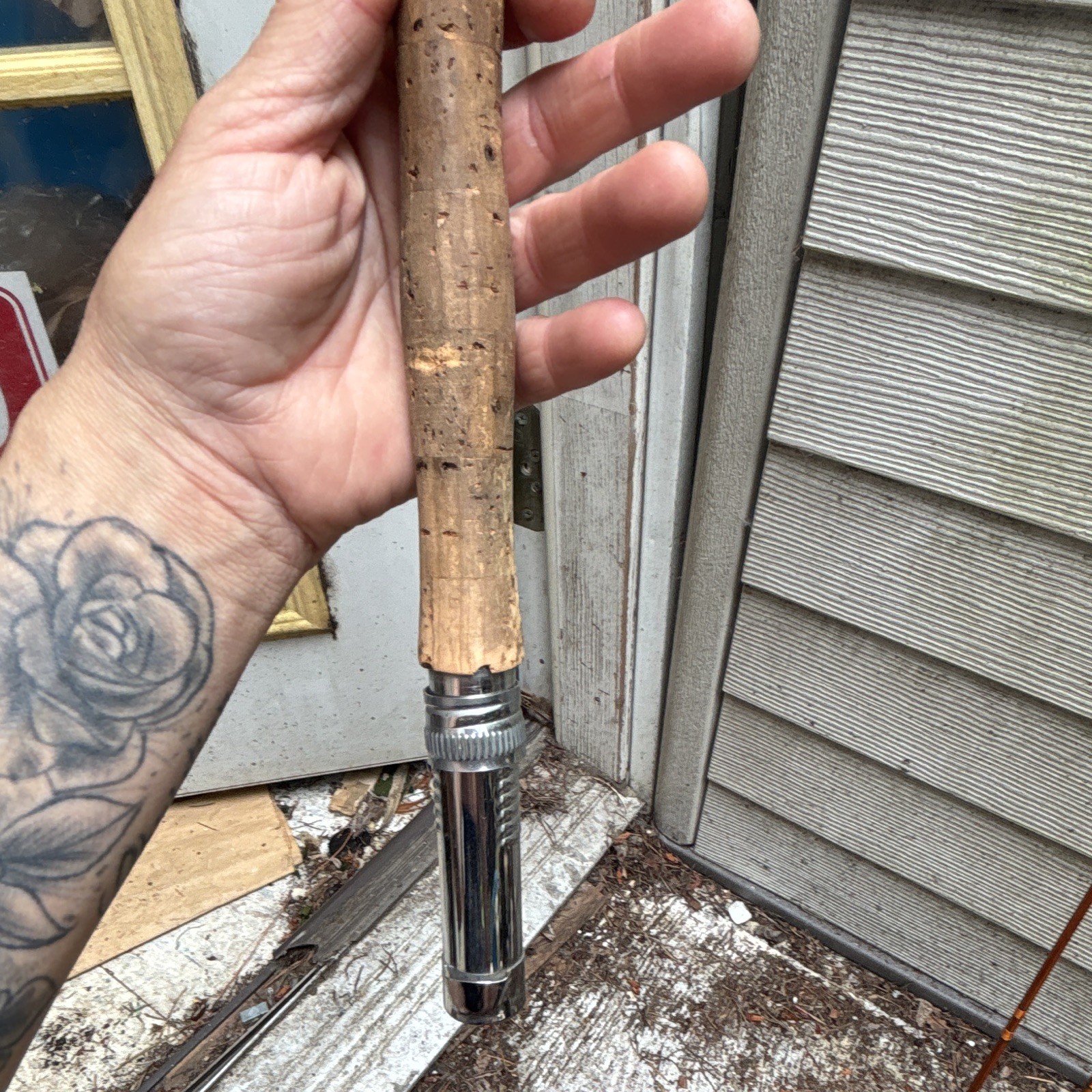 Wards Thoroughbred 9ft 4pc Split Bamboo Casting Rod never used original case