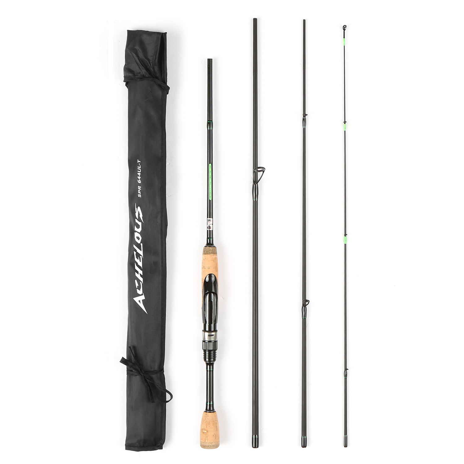 ACHELOUS 1.96m Ultra-Light Fishing Rod 4-Piece Spinning And Casting Fishing Rod