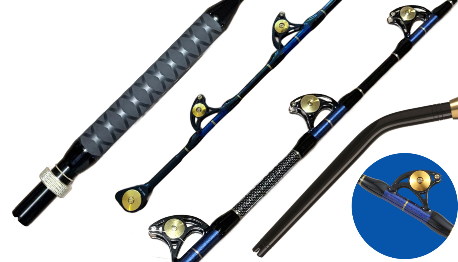 OKIAYA VENOM PRO-MAX BENT BUTT FISHING ROD 80-130 LB. “THE MONSTER” PAC BAY