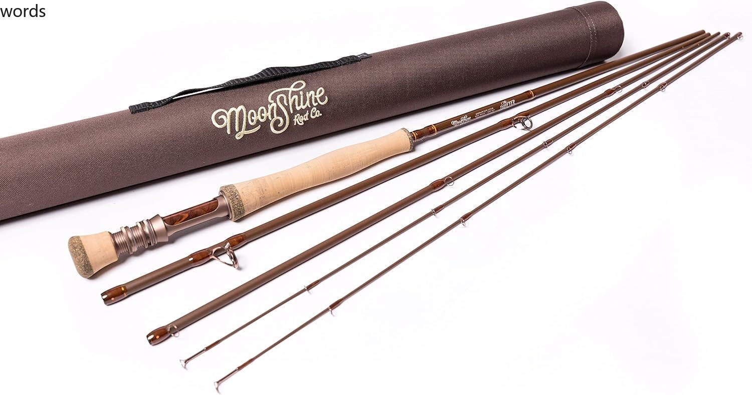 Moonshine Rod Company Fast Action Fly Fishing Rod – Carbon Fiber Graphite Rod