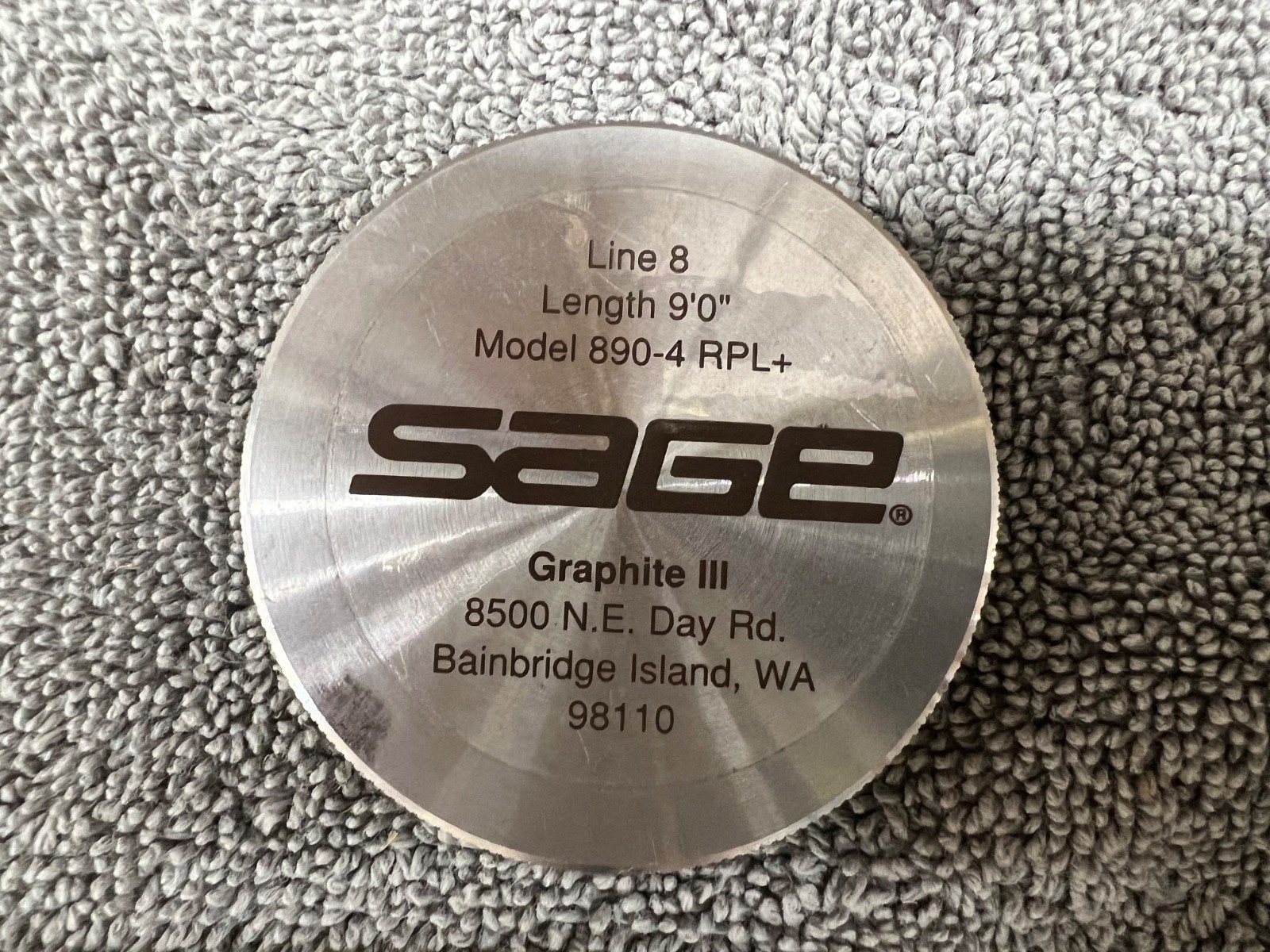 SAGE RPL+ 890-4 Fly Rod 9’ 8wt 4pc Graphite III Fast Action w/Tube & Sock