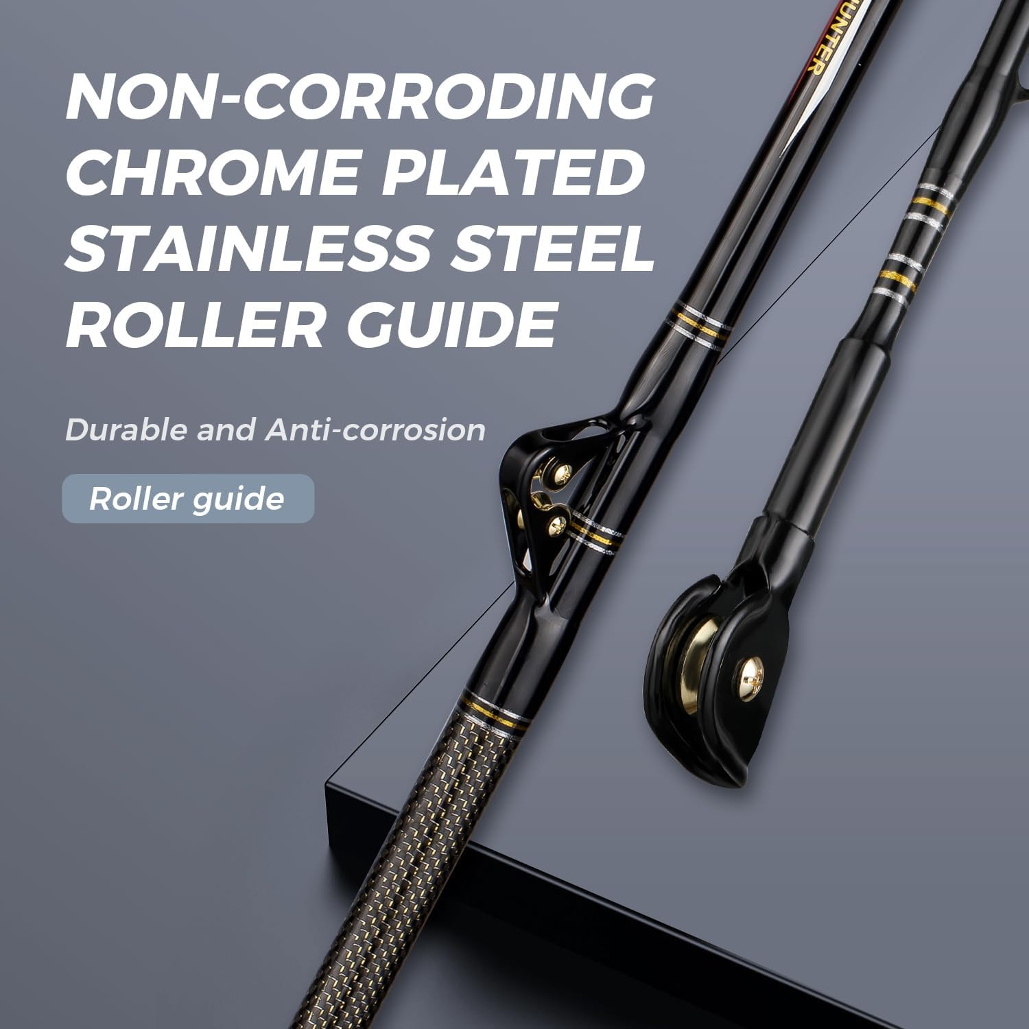 Trolling Rod Saltwater Offshore Heavy Roller Rod Bent Butt Trolling Rod Big Game