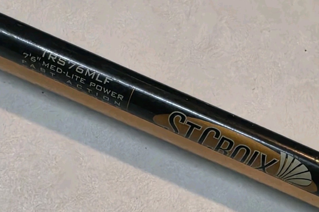 St. Croix Triumph TSR76MLF Spinning Rod (BAD GUIDE) 7’6″