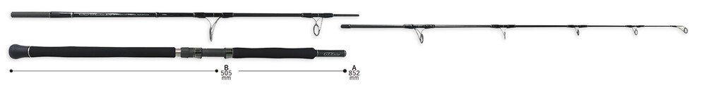 Ripple Fisher Ocean Voyager GTXpedition 81M Offshore 3 Piece Rod **US SELLER*