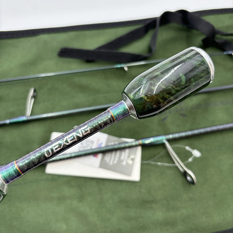 SEERAY Spinning Ultralight Rod 4’7” 5’6” 2-8 lb Travel Fishing Rod Fast Fuji