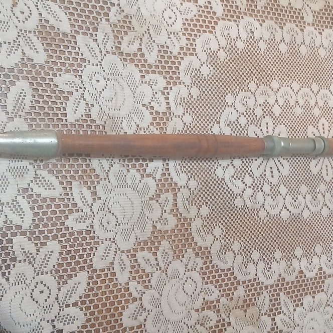 extreme Rare Conolon Monarch 101 Brown Fishing Rod Cork Handle Metal rollers