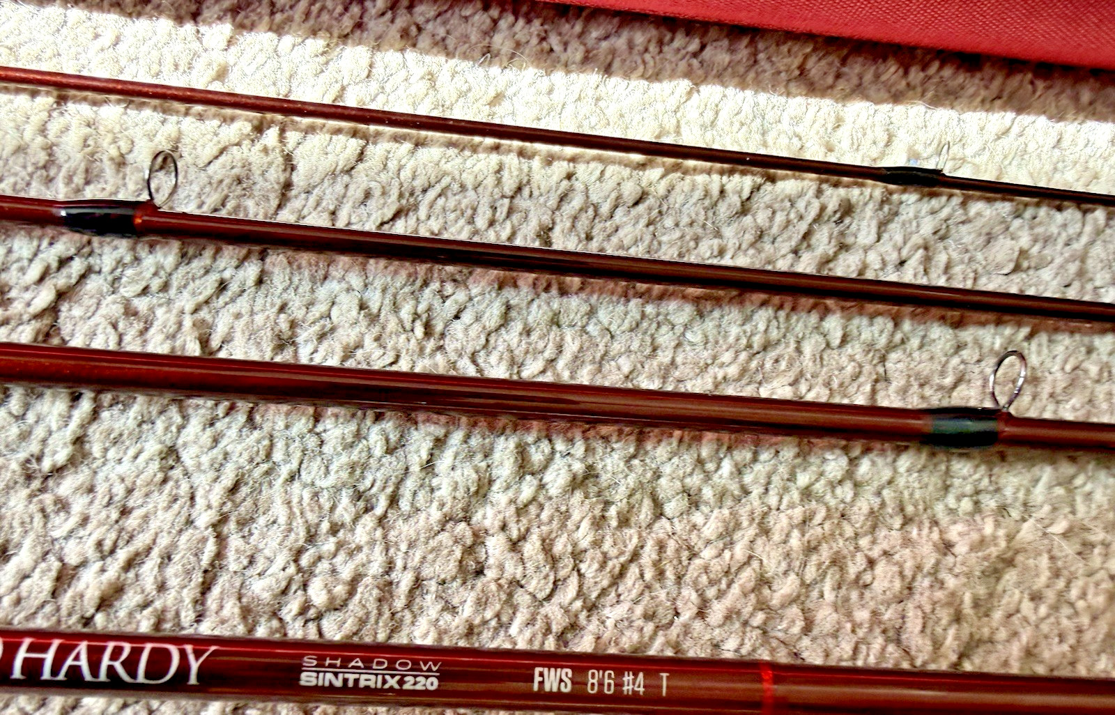 Hardy Shadow Sintrix 220 8 Foot 6 Inch #4 4 Piece Trout Fly Rod with Travel Tube