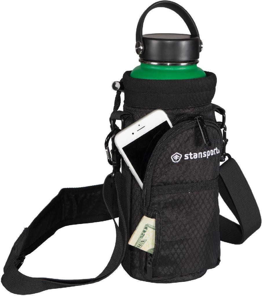 Stansport Insulated Bottle Carrier with Strap Fits 32-40 Oz Bottles