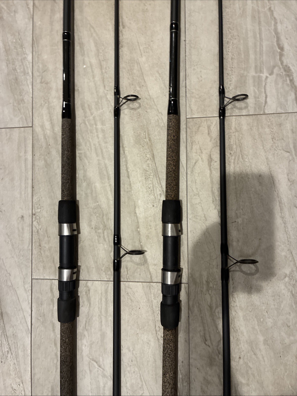 (2) Okuma Longitude 10′ Surf Spinning Rod 2-Piece LC-S-1002H-1 Heavy Used Cond