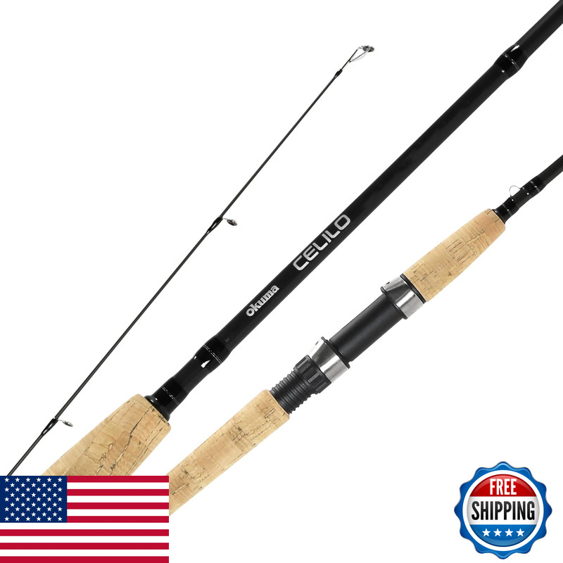 Okuma Celilo Graphite Lightweight Ultra Light Freshwater Rods Ce-S-662Ulb Black