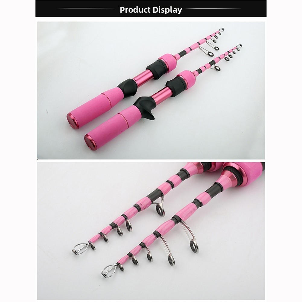 Carbon Fishing Rod 2-Piece for Freshwater For Trout Bass Stream Use 180cm