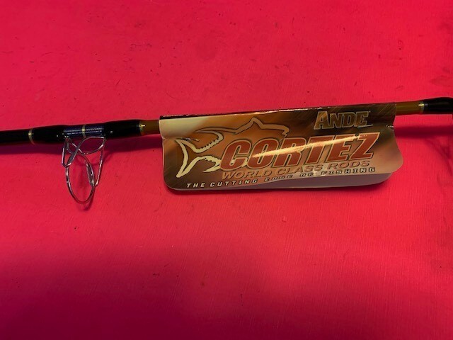 ANDE CORTEZ 7 FOOT 12 TO 30 POUND RATED SALTWATER SPINNING ROD NEW OLD STOCK