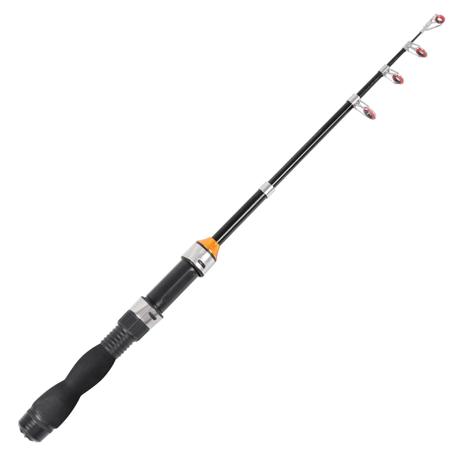 Telescopic Fishing Rod – Collapsible, Extendable Full Extend 3.2 Feet, Black