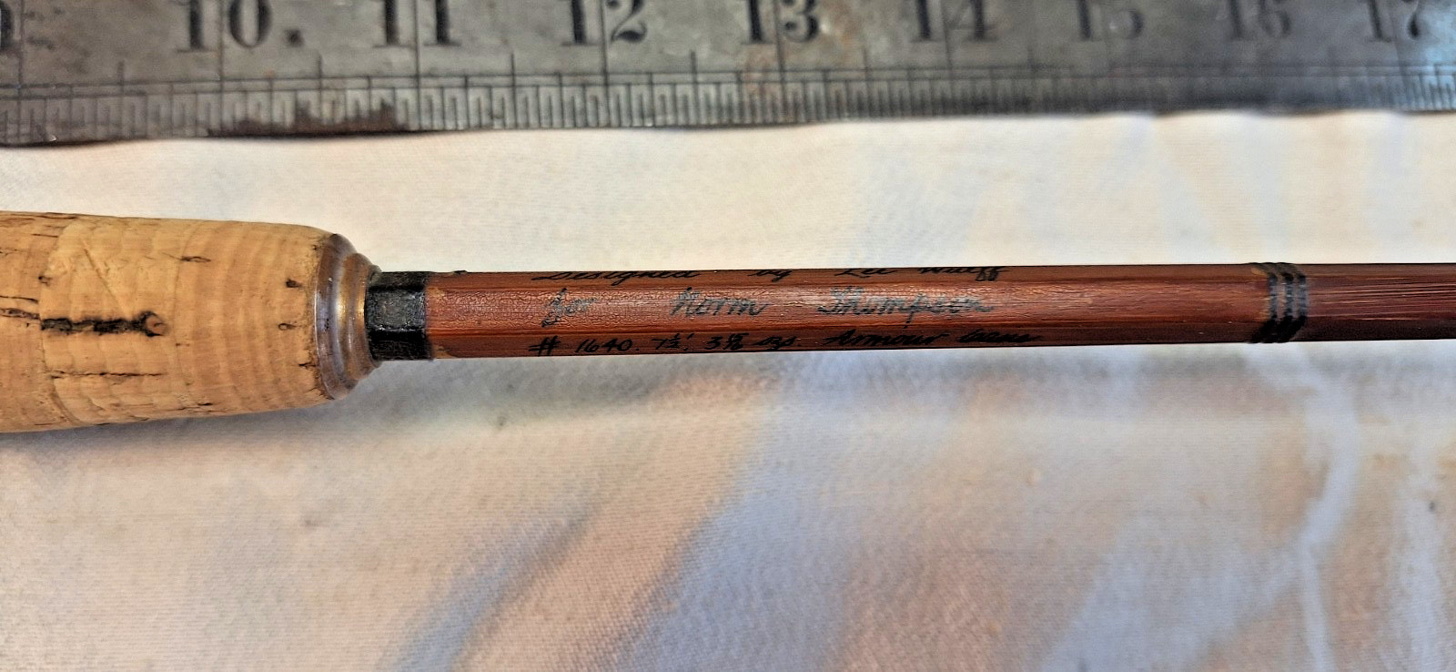 Farlow’s Lee Wulff “Midge” Norm Thompson Bamboo Fly Rod. 7 1/2′.
