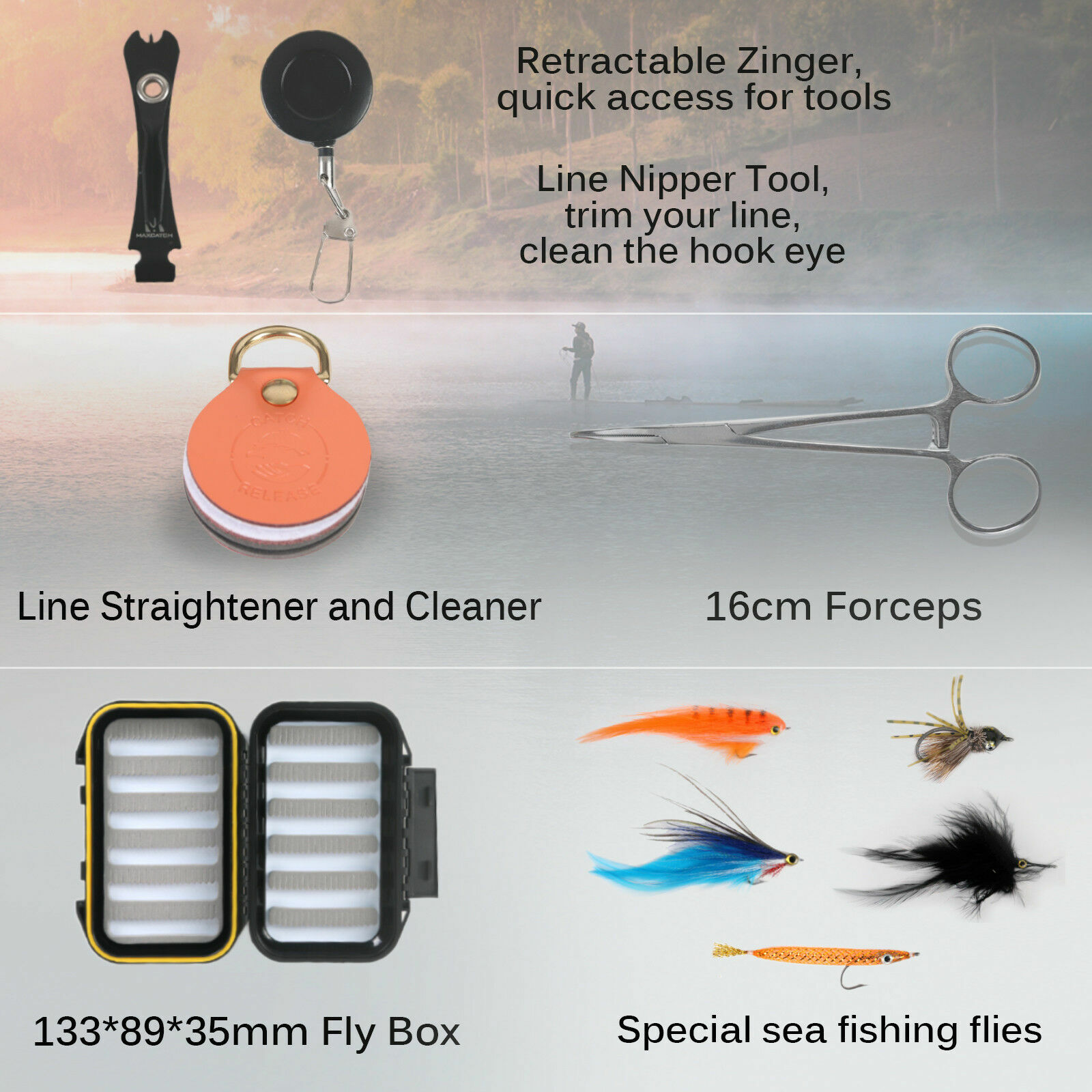 Predator Saltwater 9FT 8/9/10wt Fast Action Fly Fishing Rod and Reel Whole Combo