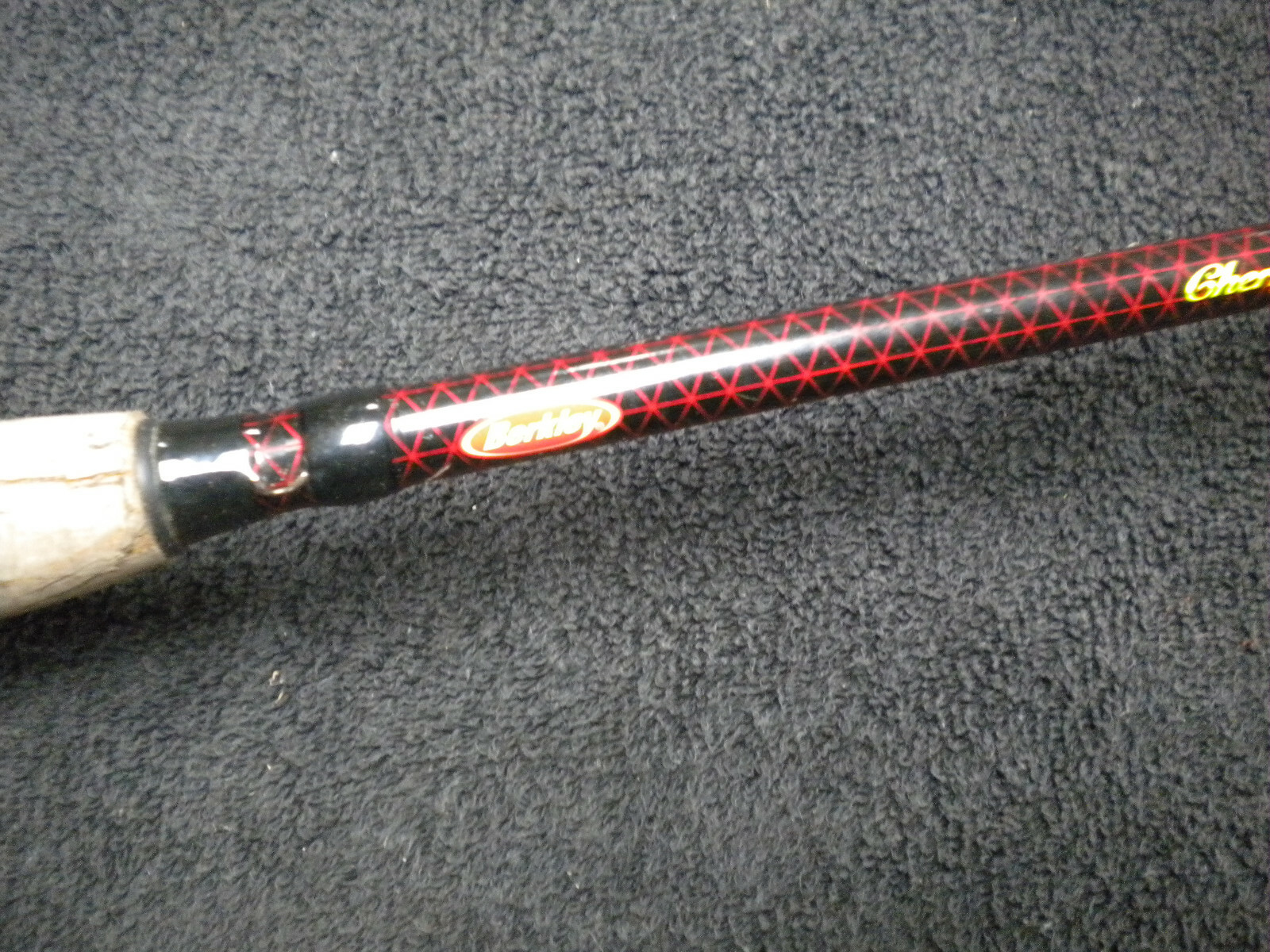 Berkley Cherrywood HD Bait Casting Rod, Broken Cond, For Parts or Repair See Pi