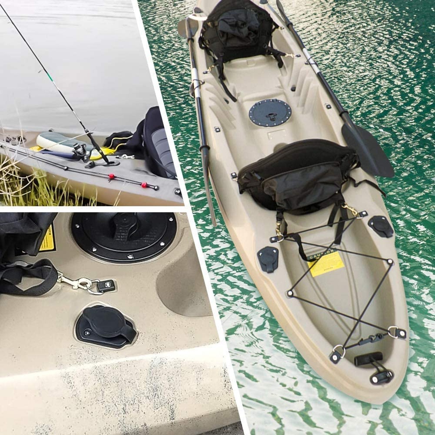 Kayak Fishing Rod Holder,Kayak Deck Flush Mount Rod Holder Fishing Boat Rod H…