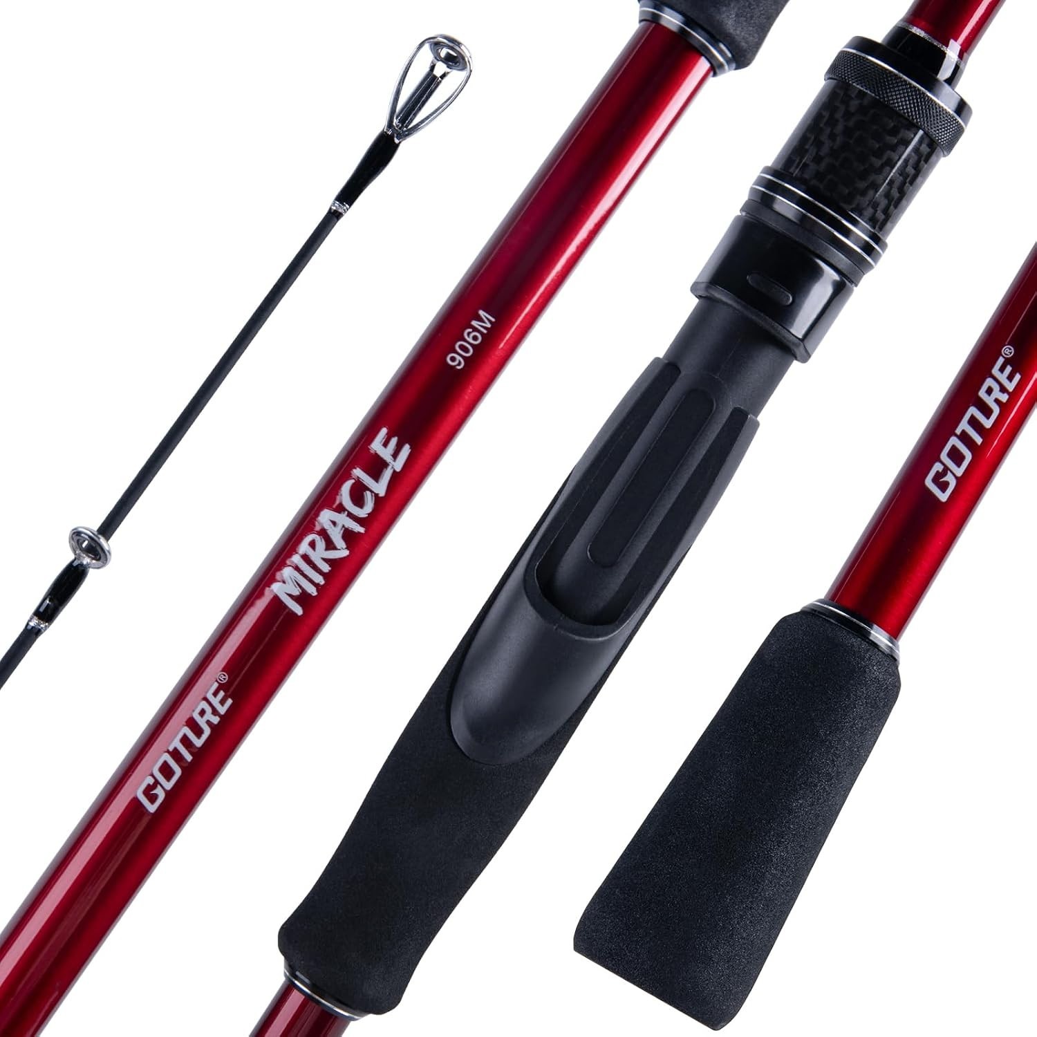 Travel Fishing Rod – Spinning Fishing Rods – Portable 5/6 Sections Adjustable…