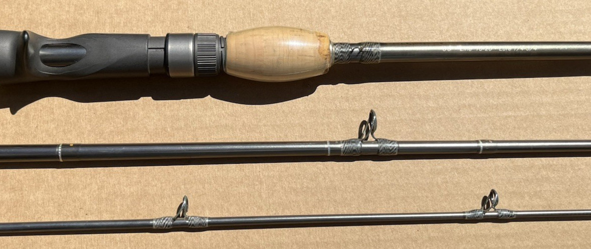 Pro Series IM8 PM2-6′ 6″ 3 pc. Med. Hvy. 10-20 Ln. 1/4-3/4 lure wt. Casting