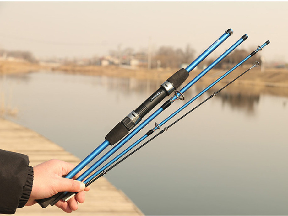 Mini Fishing Rod 4/5 Section 1.8m/2.1mTravel Carbon Casting Weight 5-20g Fast